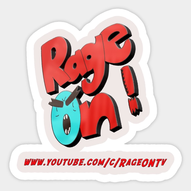 RageOn tv youtube channel merch Sticker by RageOntv